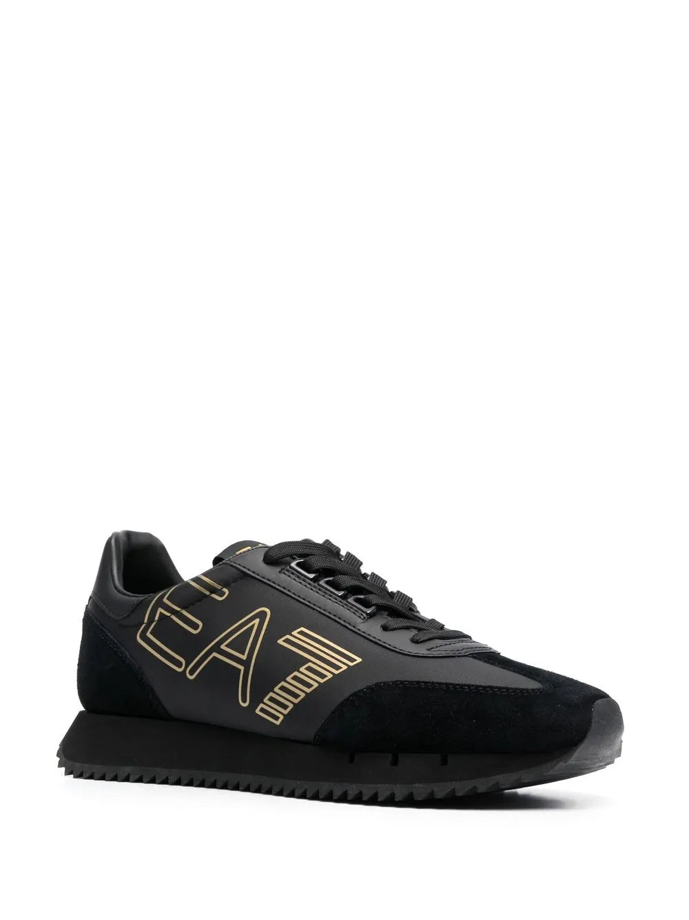 Ea7 Emporio Armani Logo-Print Low-Top Sneakers