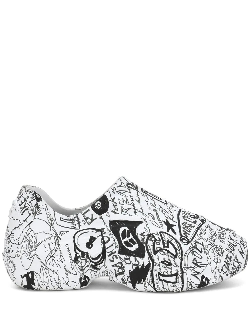 Dolce & Gabbana Toy Graffiti-Print Low-Top Sneakers