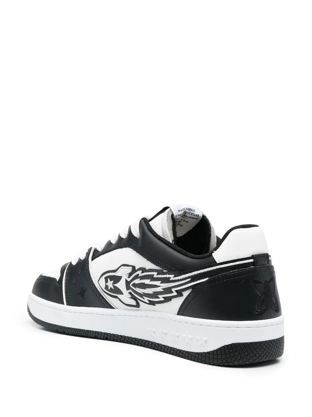 Enterprise Japan Logo-Detail Leather Sneakers