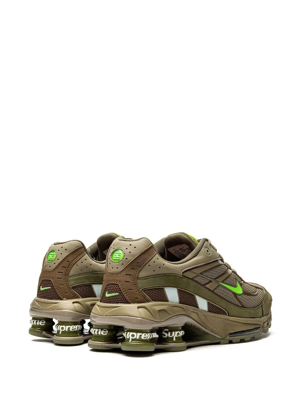 Nike X Supreme Shox Ride 2 Sp Green Sneakers