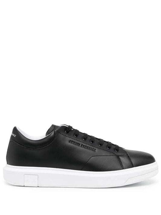 Armani Exchange Leather Low-Top Sneakers