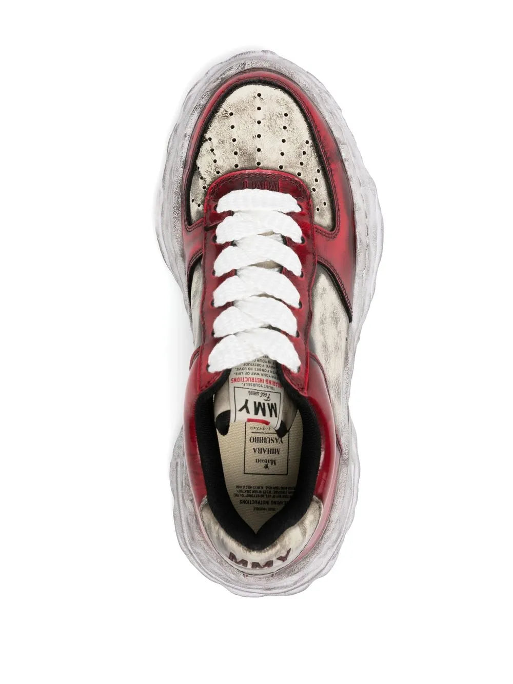 Maison Mihara Yasuhiro Wayne Distressed Low-Top Sneakers
