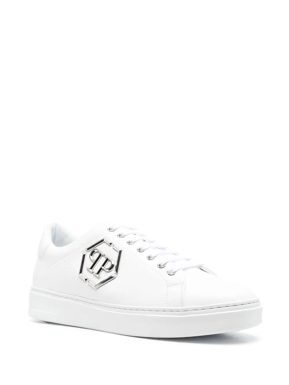 Philipp Plein Leather Low-Top Sneakers
