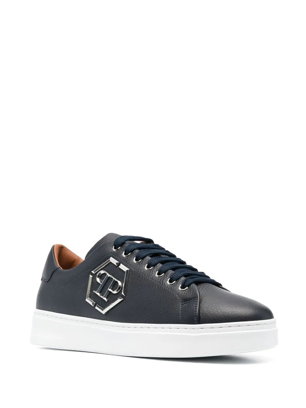 Philipp Plein Leather Low-Top Sneakers