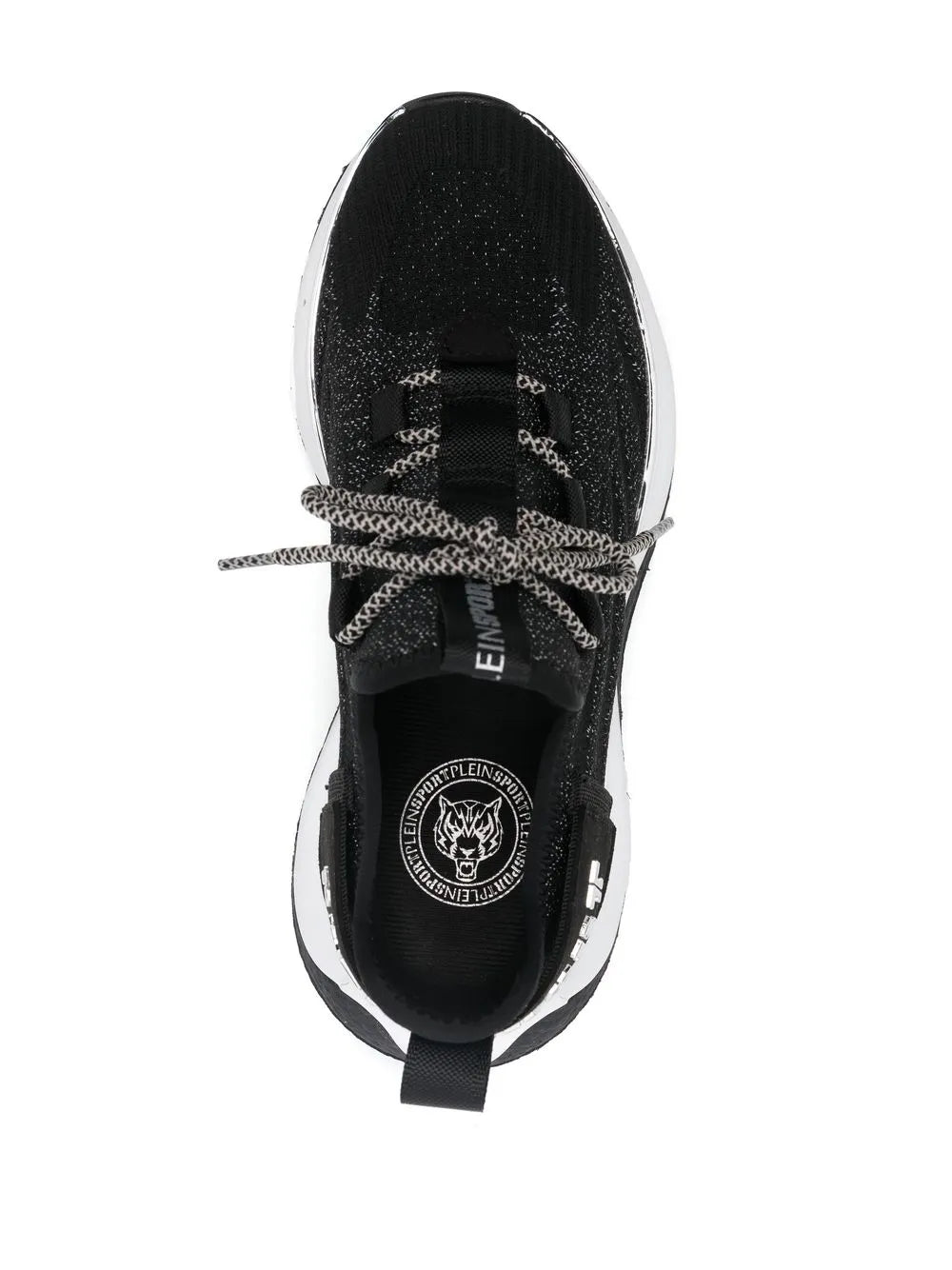 Plein Sport Metallic-Logo Sneakers