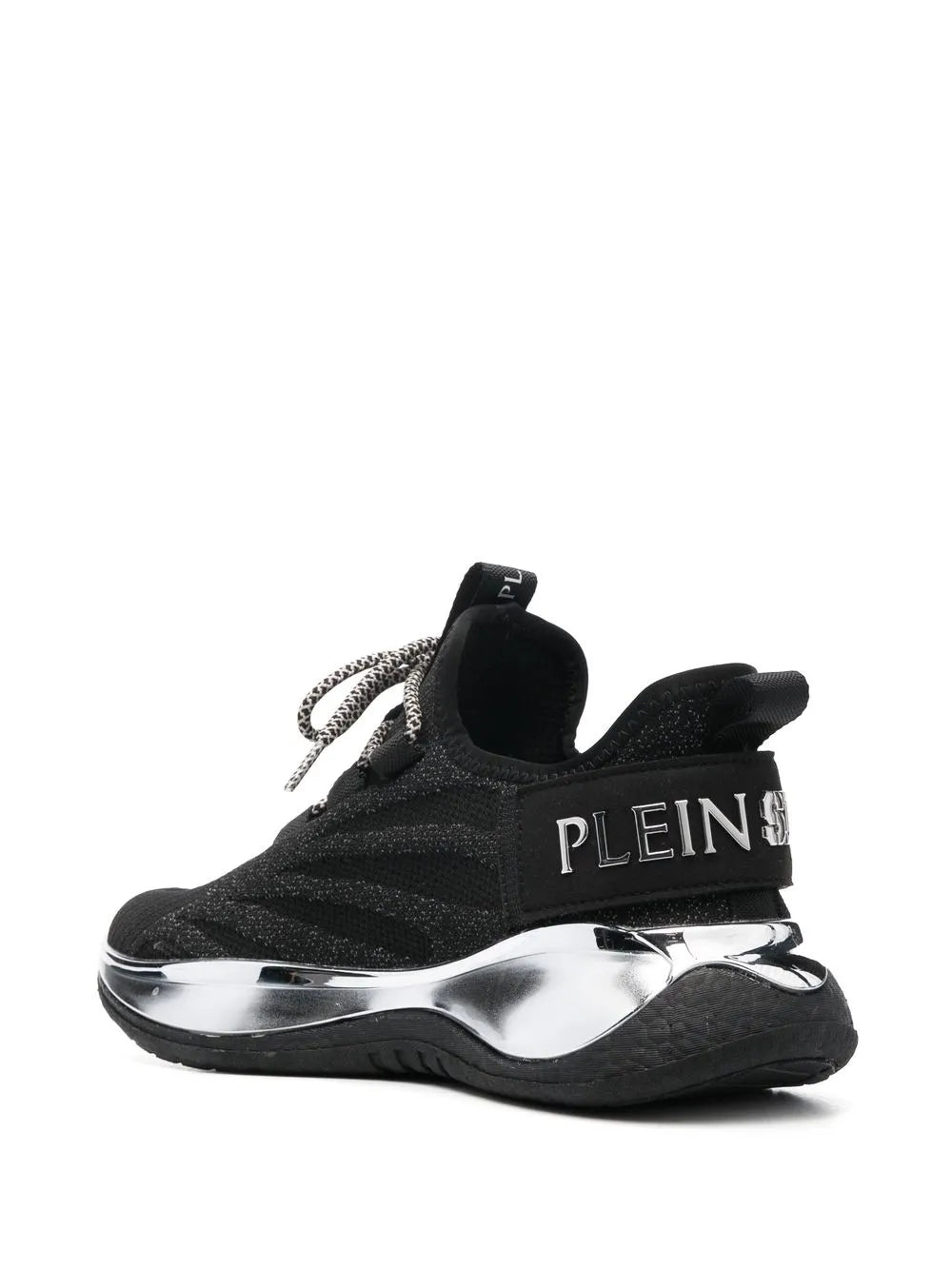 Plein Sport Metallic-Logo Sneakers