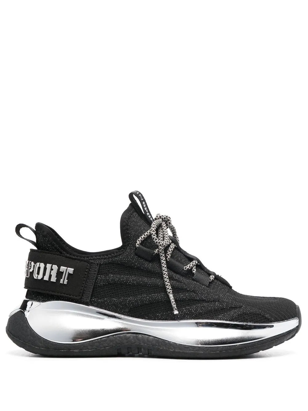 Plein Sport Metallic-Logo Sneakers