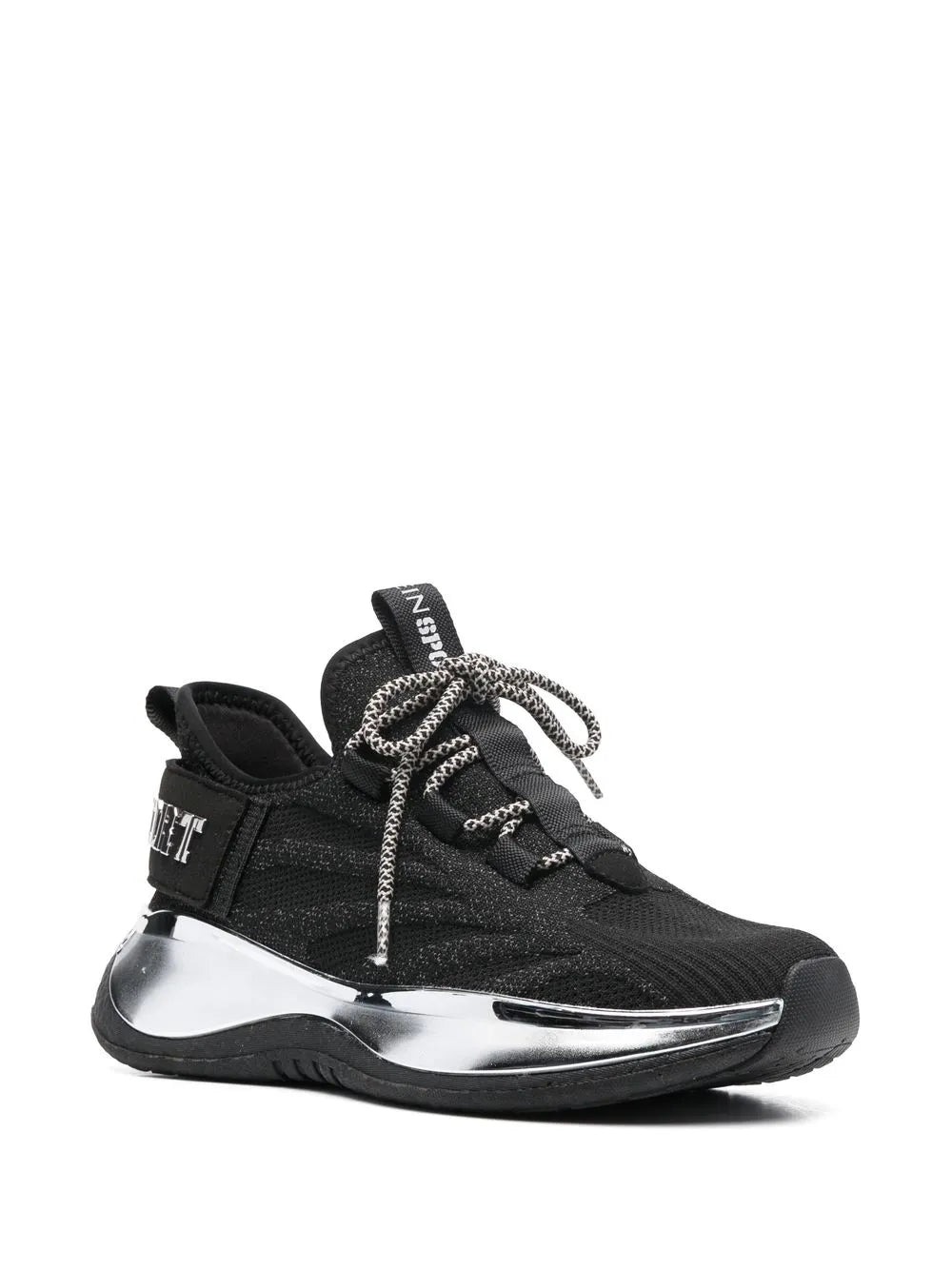 Plein Sport Metallic-Logo Sneakers