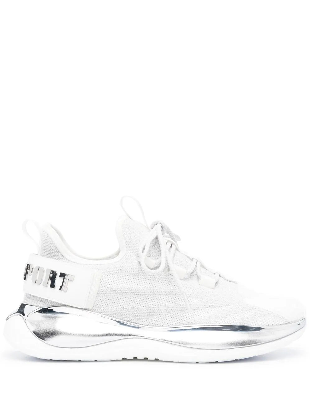 Plein Sport Metallic-Logo Sneakers