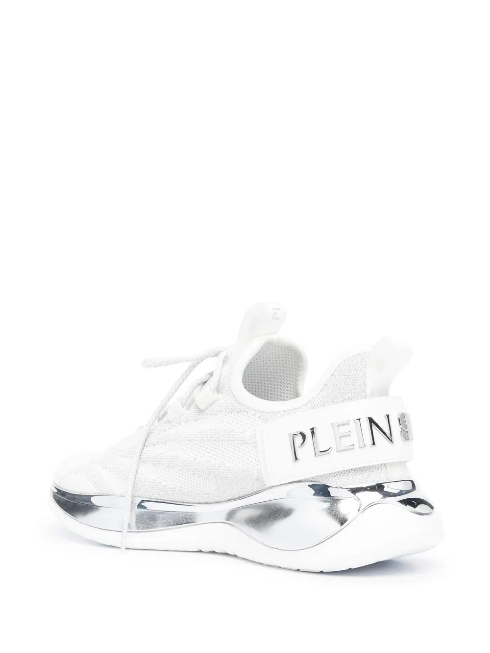 Plein Sport Metallic-Logo Sneakers