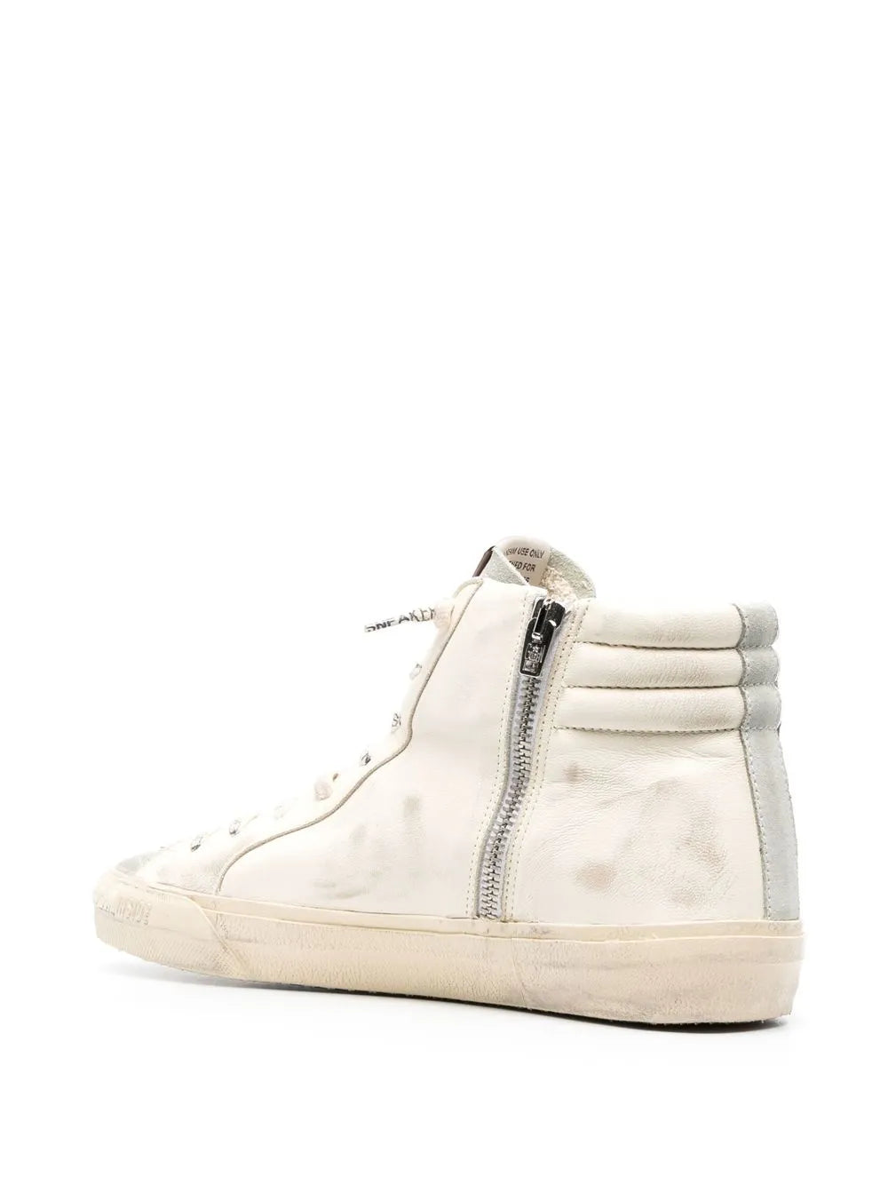 Golden Goose Slide Distressed High-Top Sneakers