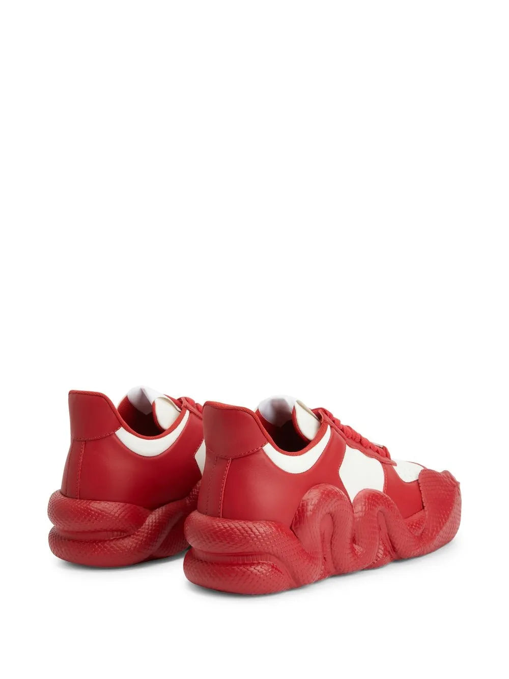 Giuseppe Zanotti Cobras Snake-Trimmed Low-Top Sneakers