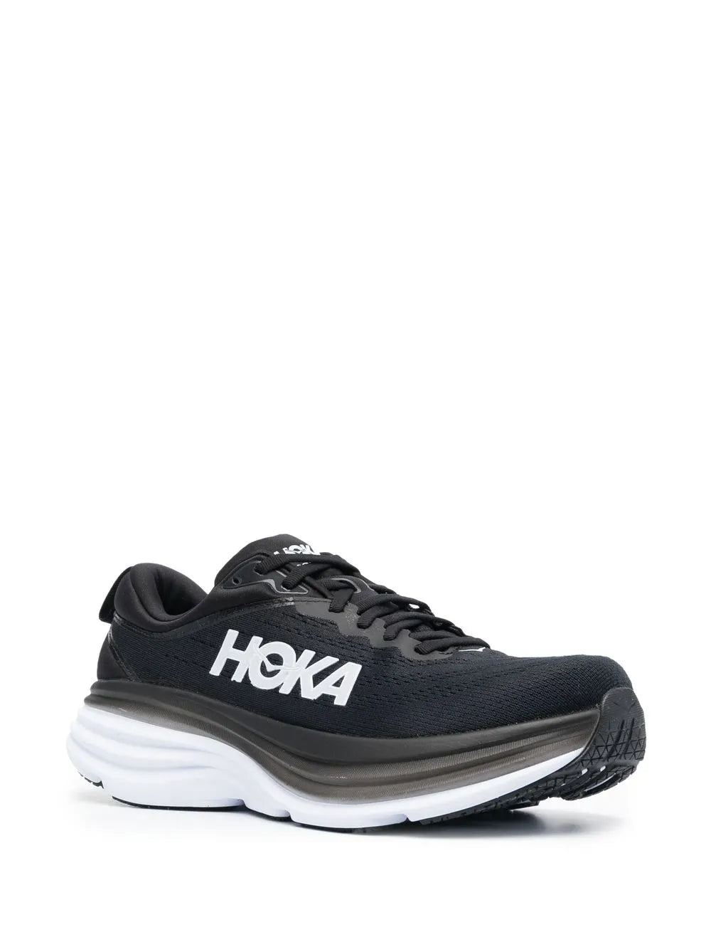 Hoka Bondi 8 Logo-Print Lace-Up Sneakers