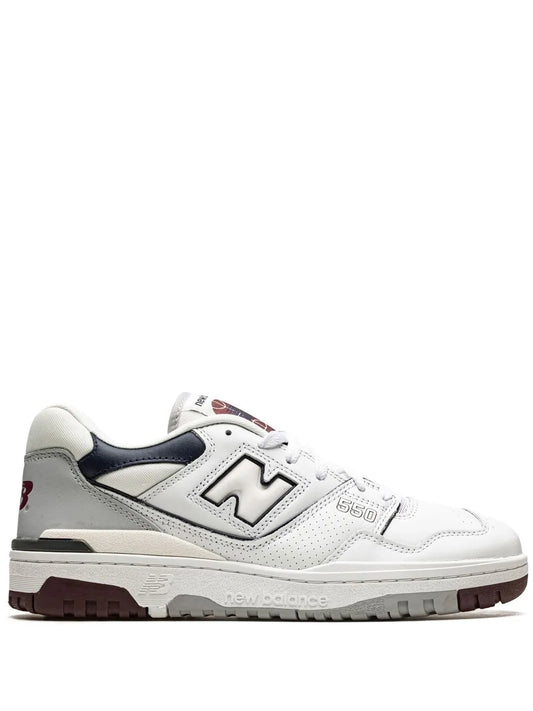 New Balance 550 White/Indigo/Burgundy Sneakers
