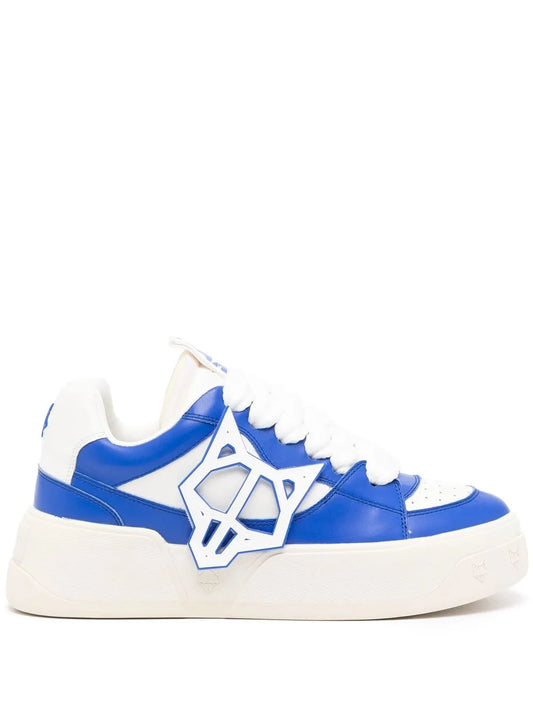 Naked Wolfe Logo-Patch Lace-Up Sneakers