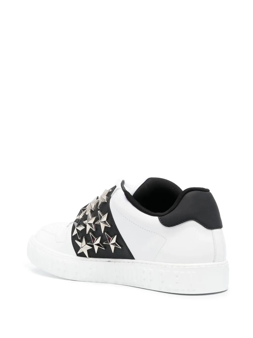 Philipp Plein Leather Star Studded Sneakers