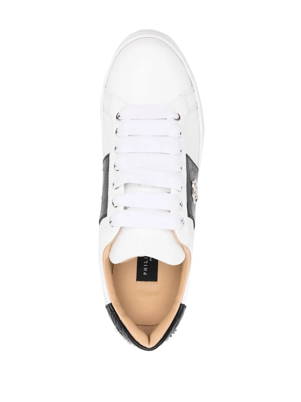 Philipp Plein Leather Logo-Plaque Sneakers