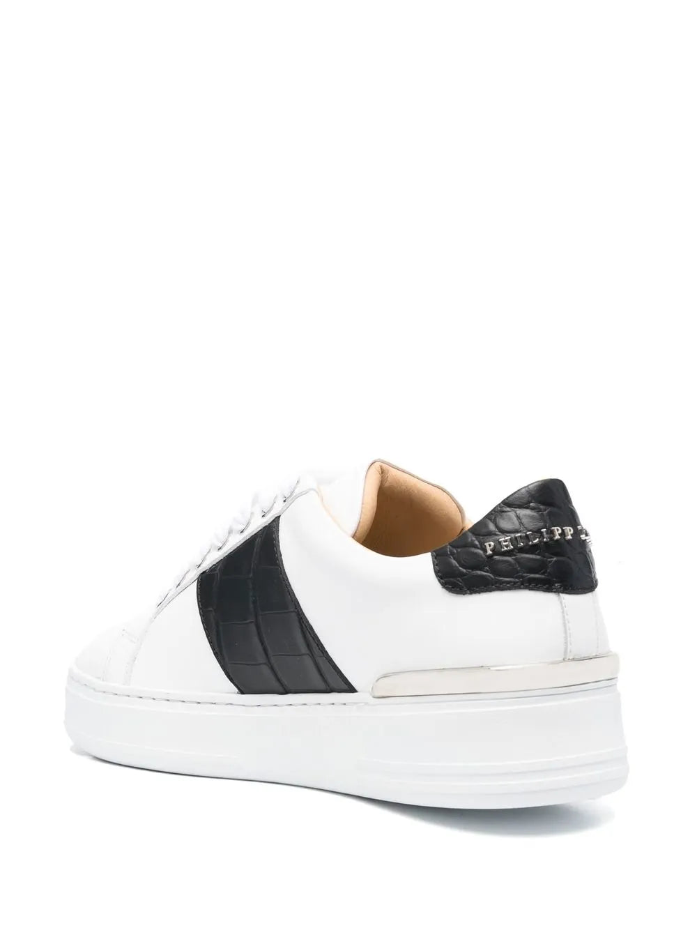 Philipp Plein Leather Logo-Plaque Sneakers