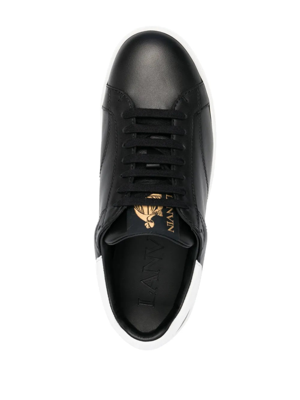 Lanvin Ddb0 Low-Top Leather Sneakers