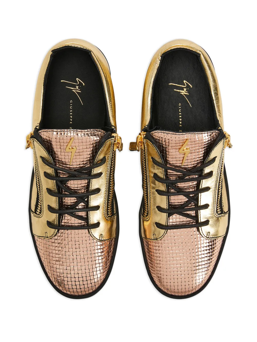 Giuseppe Zanotti Frankie Double-Zip Low-Top Sneakers