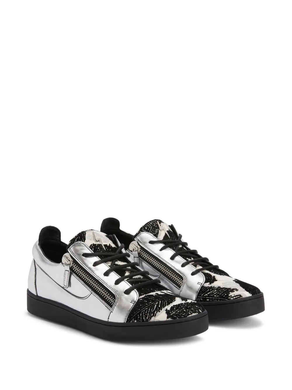 Giuseppe Zanotti Frankie Double-Zip Low-Top Sneakers