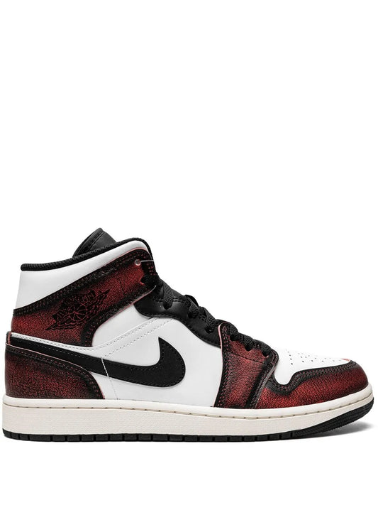 Air Jordan 1 Mid Se Wear-Away - Infrared Sneakers
