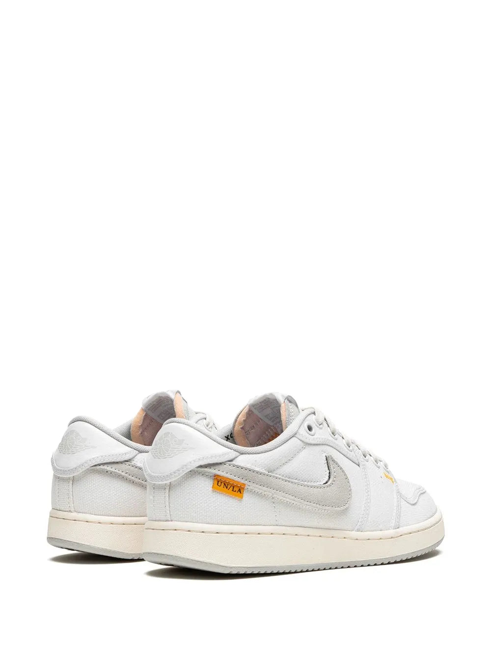 Jordan X Union La Air Jordan 1 Ko Low White Canvas Sneakers