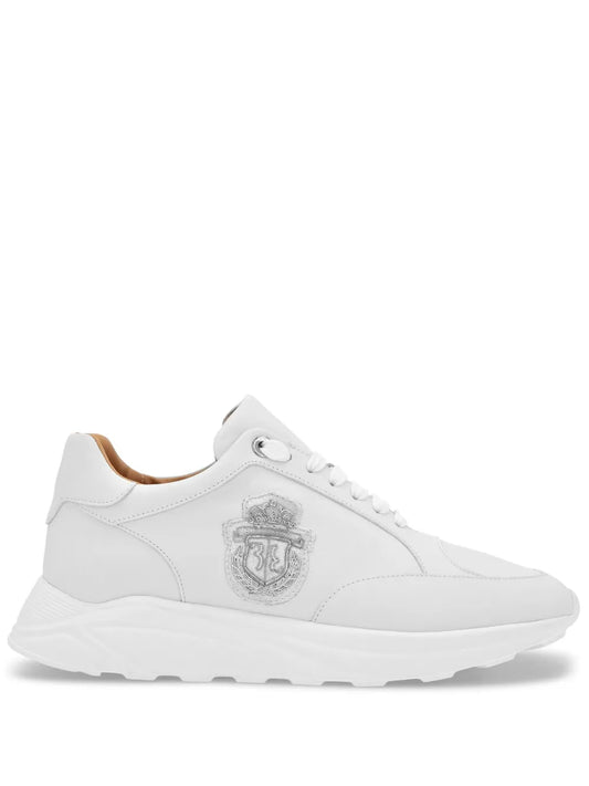 Billionaire Embroidered-Logo Low-Top Sneakers