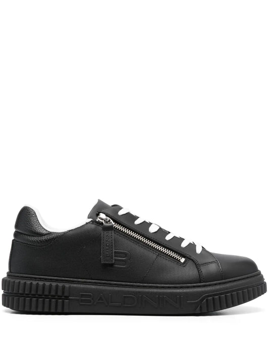 Baldinini Logo-Embossed Low-Top Leather Sneakers