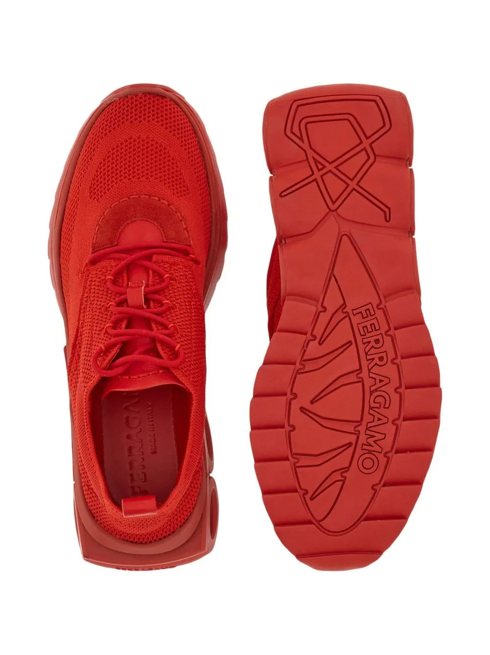 Ferragamo Knitted Running Sneakers