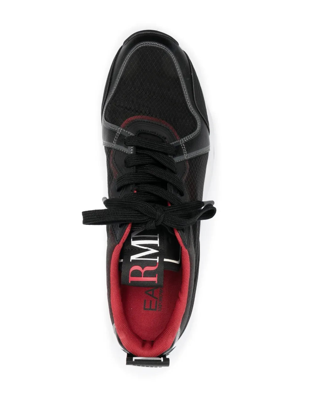 Ea7 Emporio Armani Mesh-Panelled Low-Top Sneakers