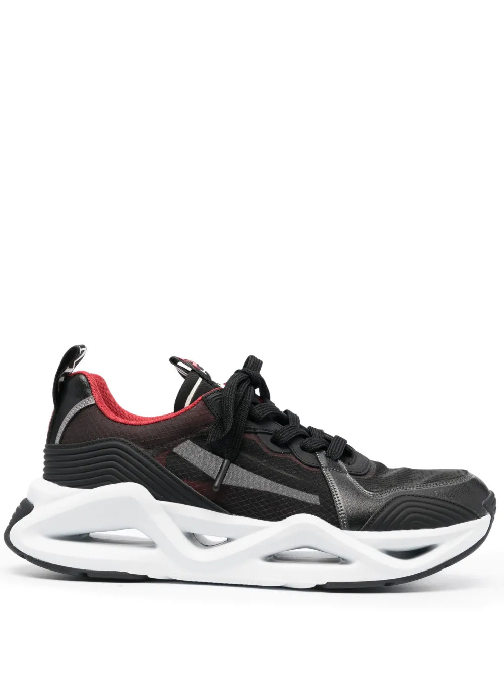 Ea7 Emporio Armani Mesh-Panelled Low-Top Sneakers