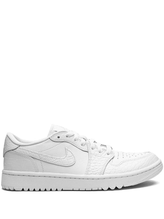 Air Jordan 1 Retro Low Golf White Croc Sneakers