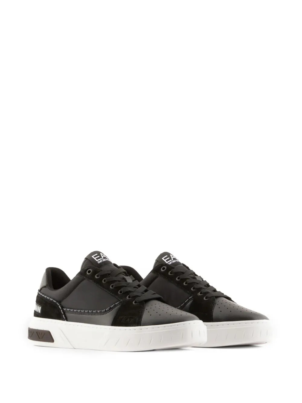 Ea7 Emporio Armani Lace-Up Leather Sneakers