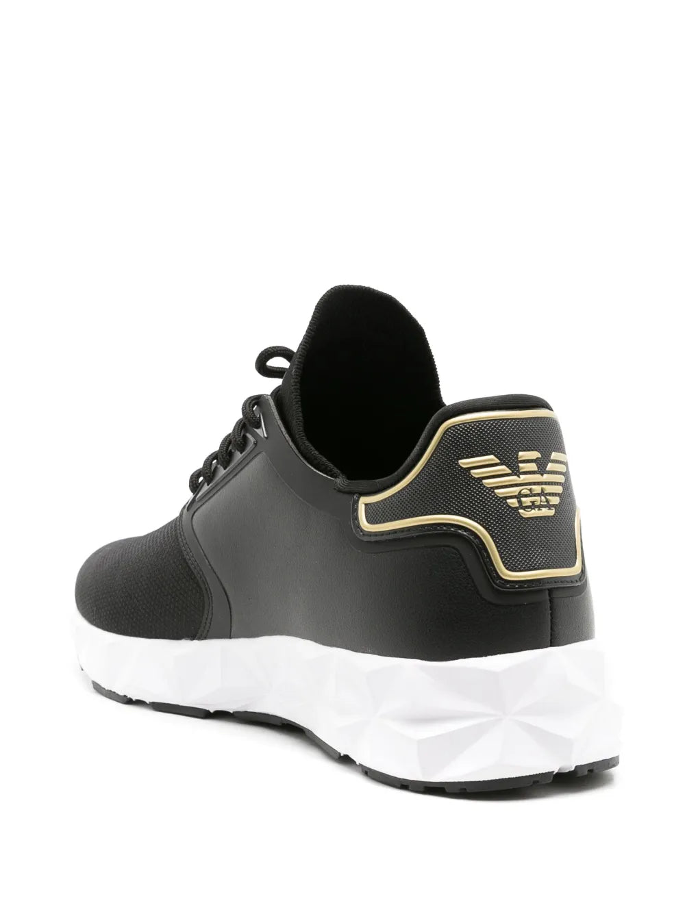 Ea7 Emporio Armani Logo-Print Mesh Sneakers