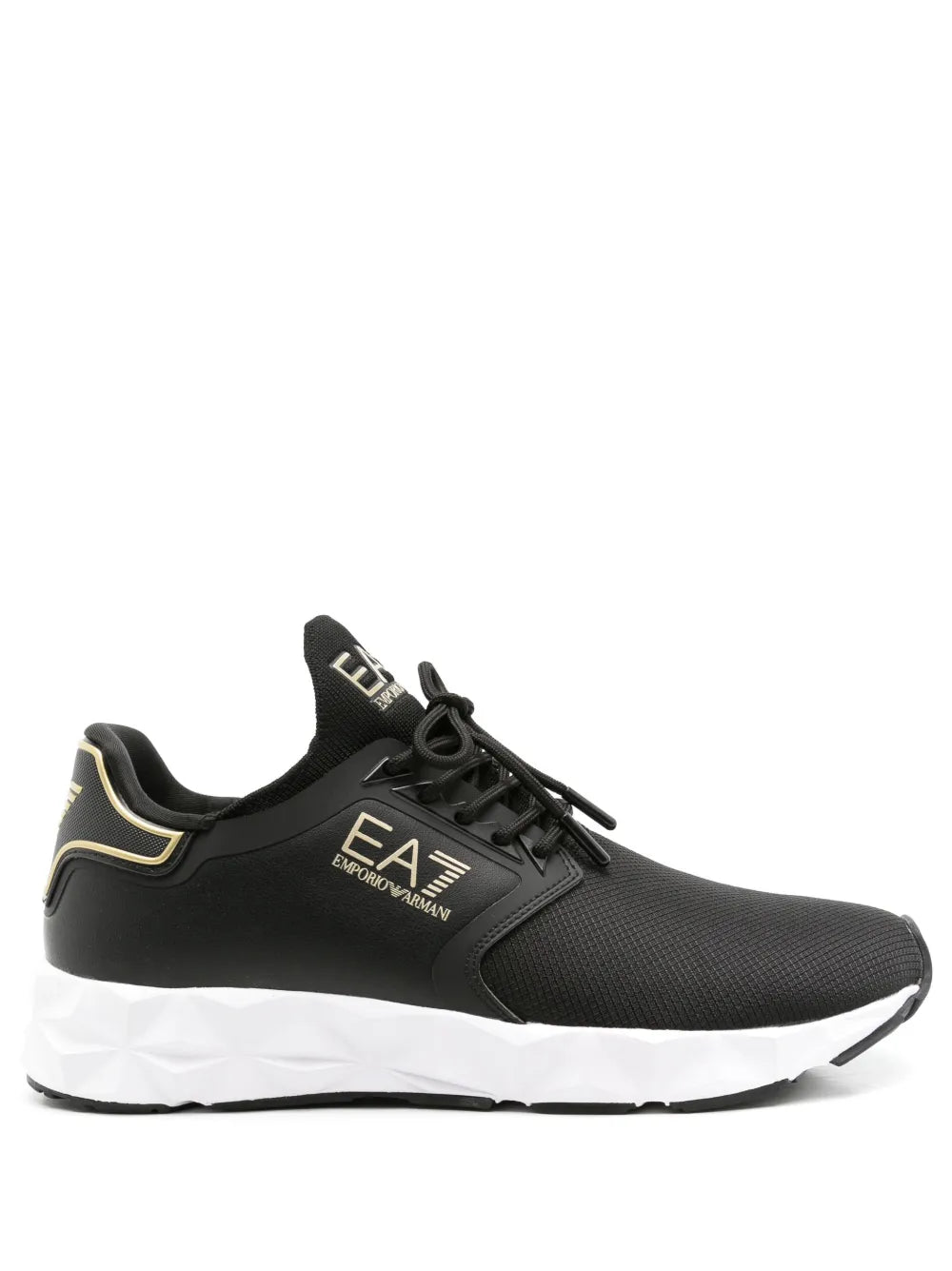 Ea7 Emporio Armani Logo-Print Mesh Sneakers