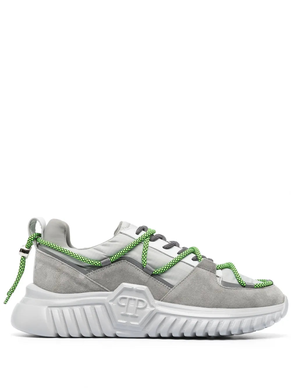 Philipp Plein Suede-Panelling Low-Top Sneakers