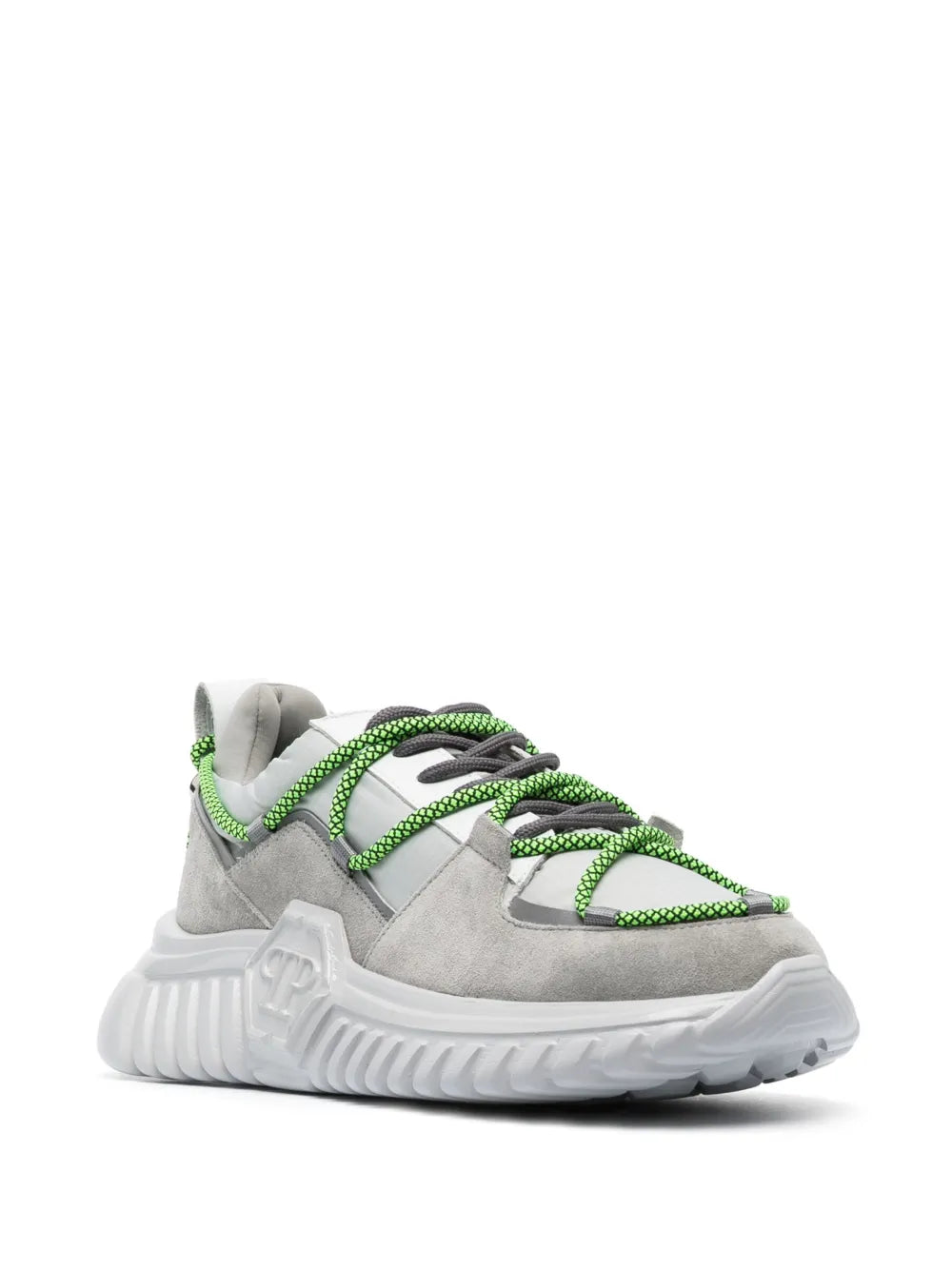 Philipp Plein Suede-Panelling Low-Top Sneakers