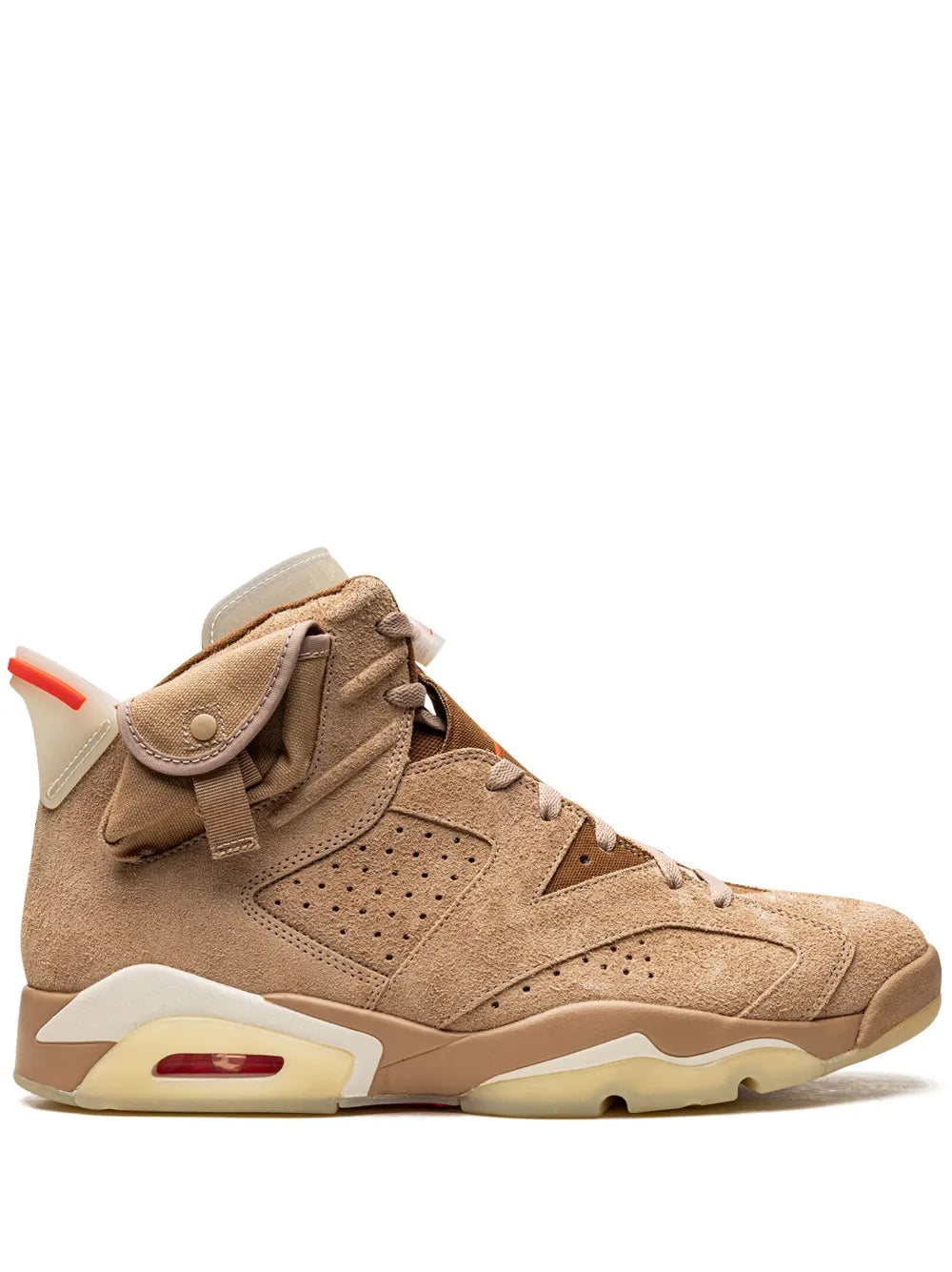Jordan X Travis Scott Air Jordan 6 Retro Sp British Khaki Promo Sample Sneakers