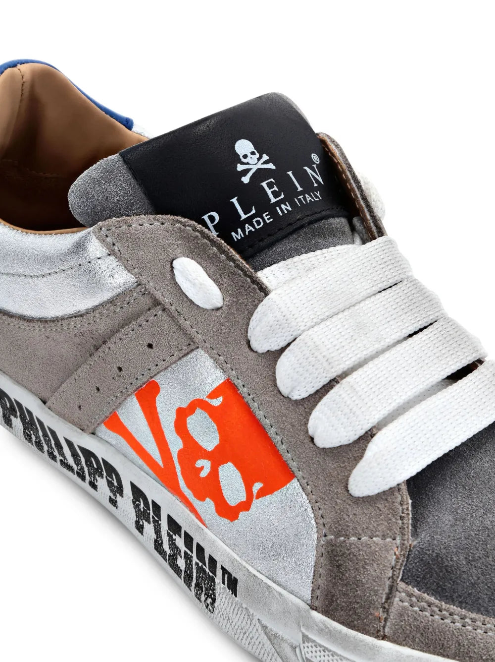 Philipp Plein Retrokickz Tm Leather Sneakers