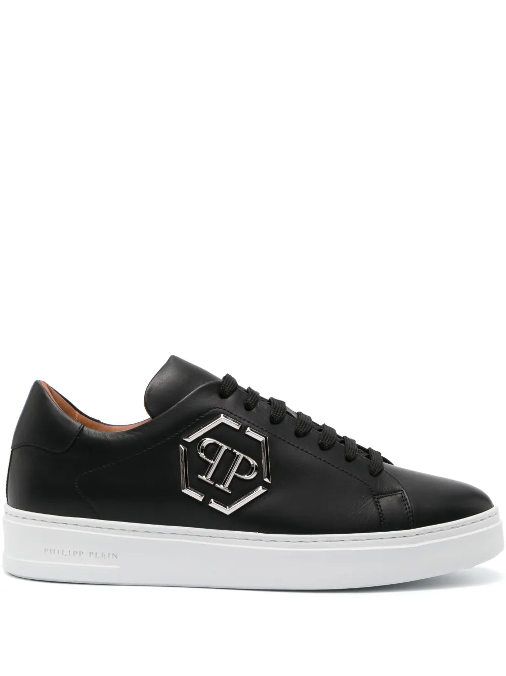 Philipp Plein Logo-Plaque Leather Sneakers