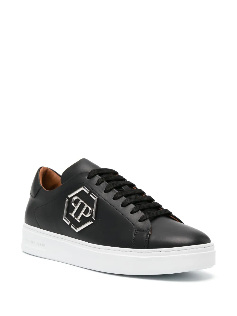 Philipp Plein Logo-Plaque Leather Sneakers