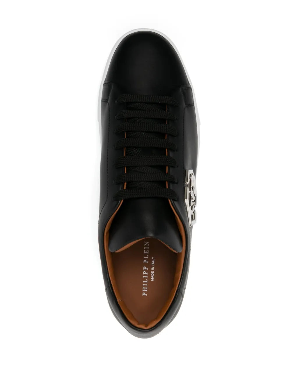 Philipp Plein Logo-Plaque Leather Sneakers