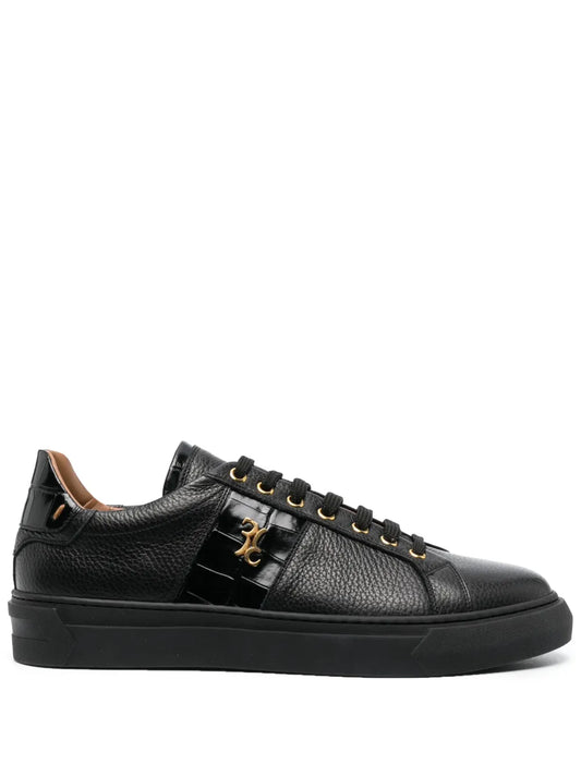 Billionaire Contrast-Detail Low-Top Sneakers
