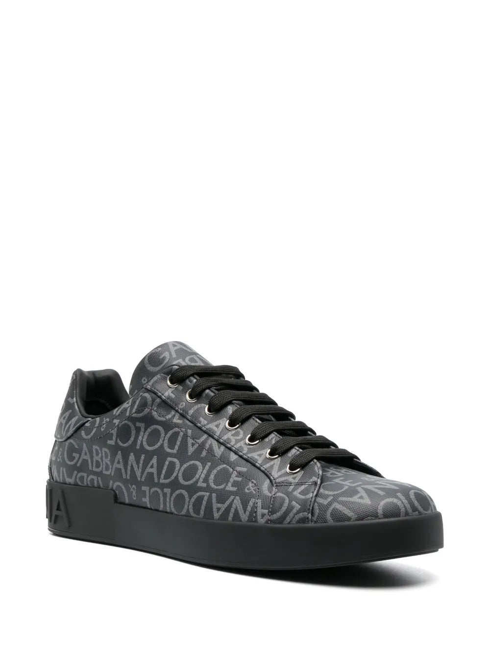 Dolce & Gabbana Portofino Coated Jacquard Sneakers