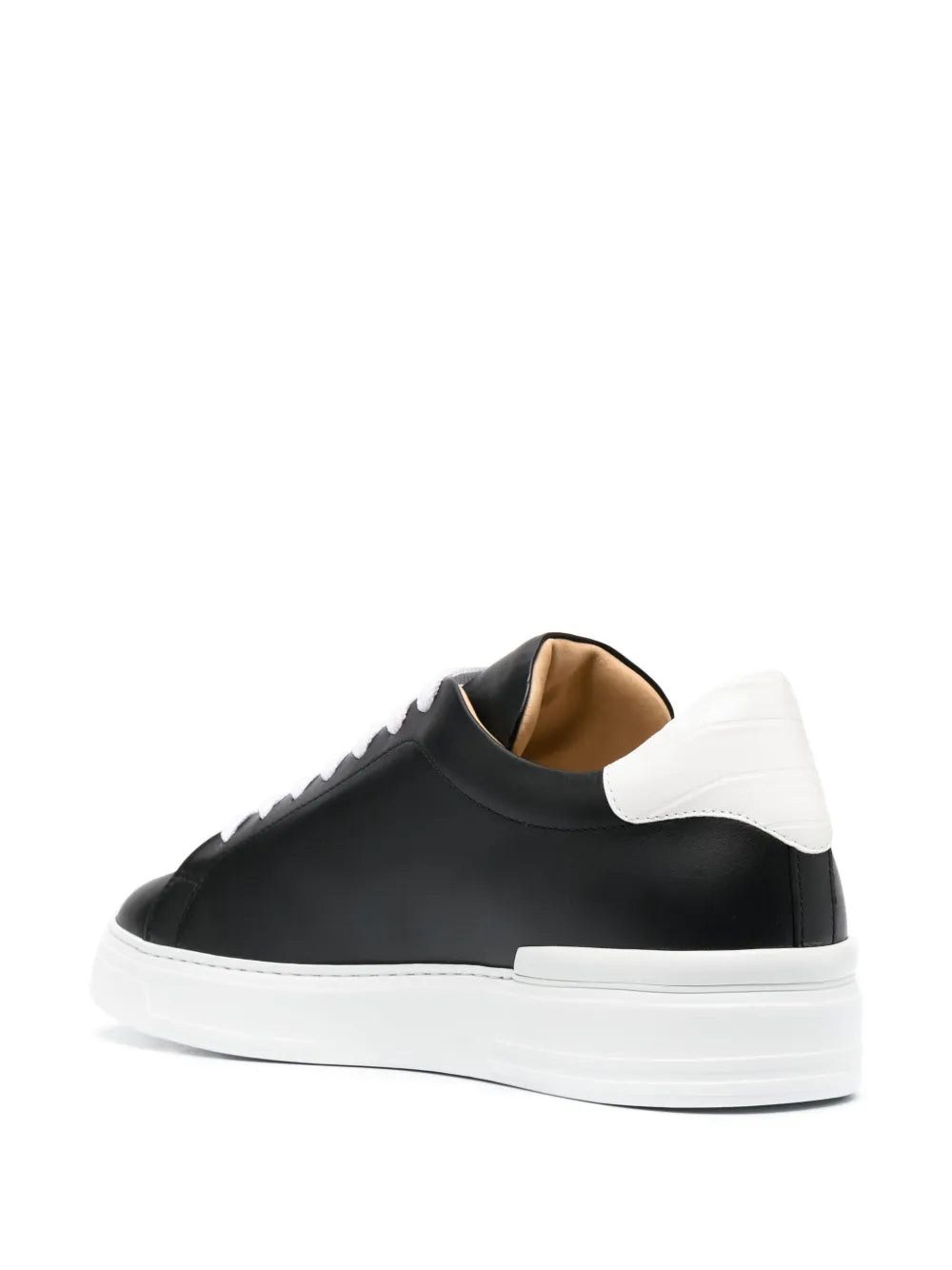 Philipp Plein Logo-Plaque Two-Tone Leather Sneakers
