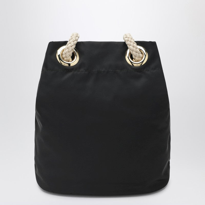 Prada Mariner Small Bucket Bag In Black Re-Nylon Women