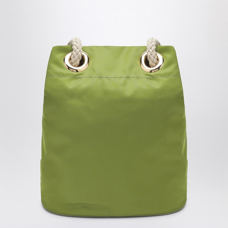 Prada Mariner Small Bucket Bag In Ivy-Green Re-Nylon Women