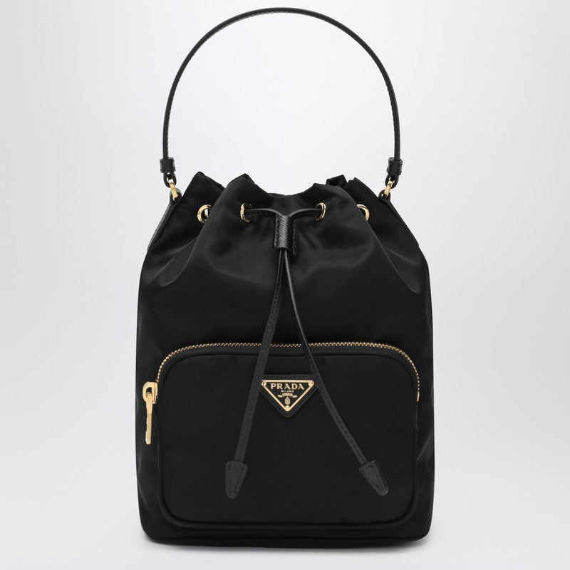Prada Prada Duet Black Re-Nylon Bucket Women