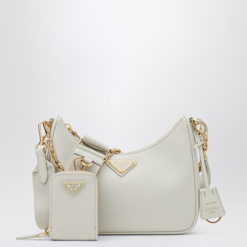 Prada Re-Edition 2005 Bag In Talc-Colored Leather Women